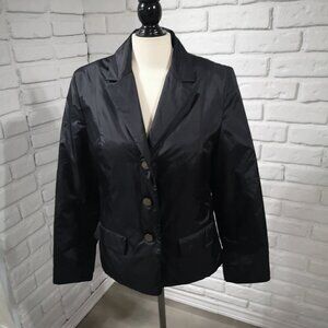Talbots Ladies Size 10 Black Lightweight Fully Lined Jacket / Blazer